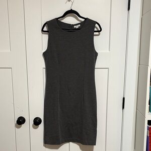 ALFRED SUNG Charcoal Midi Sheath Dress, Sz M